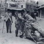 Palestinians leaving Haifa in 1948 when Jews entered the city